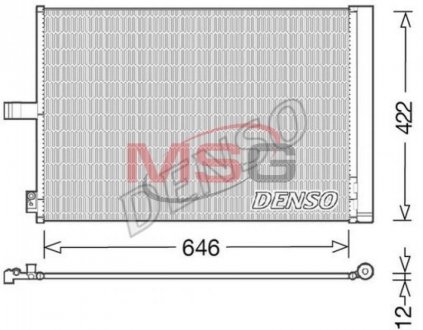 Радиатор кондиционера DENSO DCN17027 (фото 1)