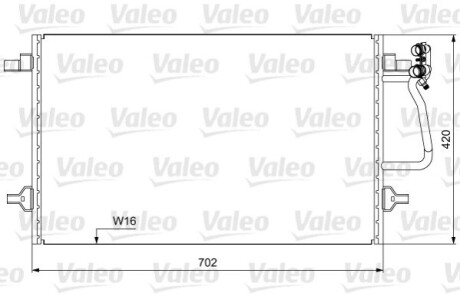 Радиатор кондиционера Valeo 814030