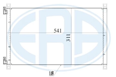 Радиатор кондиционера ERA 667170