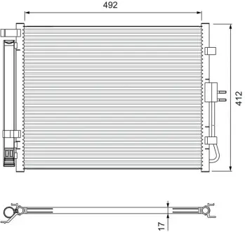 Радиатор кондиционера Valeo 814402