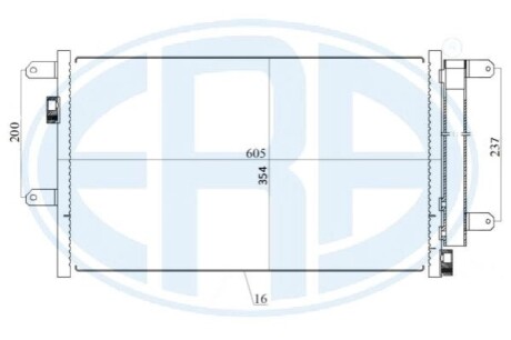 Радиатор кондиционера ERA 667171