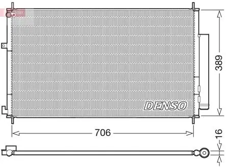 Радиатор кондиционера DENSO DCN40024