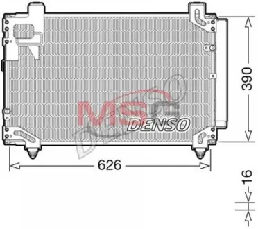 Радіатор кондиціонера DENSO DCN50044
