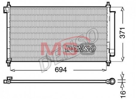 Радиатор кондиционера DENSO DCN40012 (фото 1)
