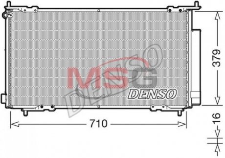 Радиатор кондиционера DENSO DCN40015