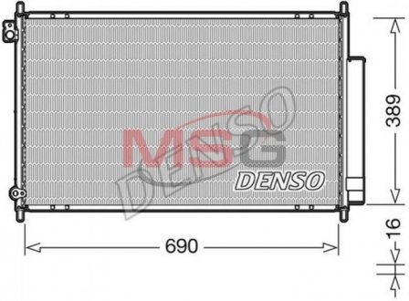 Радиатор кондиционера DENSO DCN40016 (фото 1)