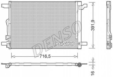 Радіатор кондиціонера DENSO DCN32024 (фото 1)