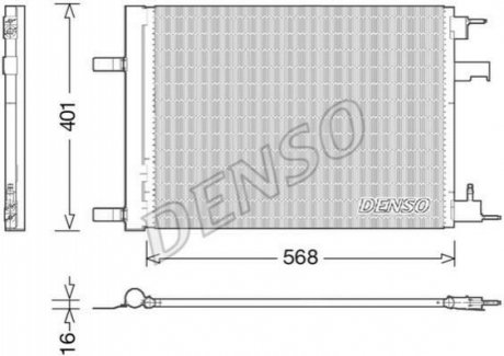 Радиатор кондиционера DENSO DCN20008 (фото 1)