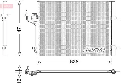 Радиатор кондиционера DENSO DCN10029