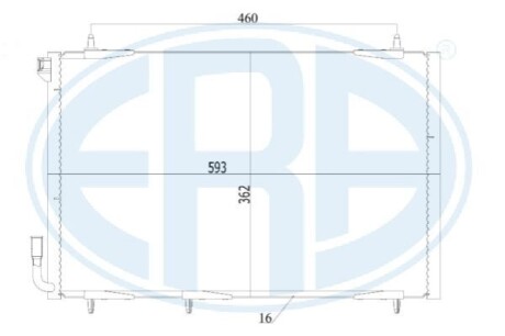Радиатор кондиционера ERA 667167
