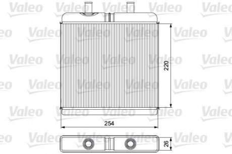 Радиатор отопителя Valeo 811539