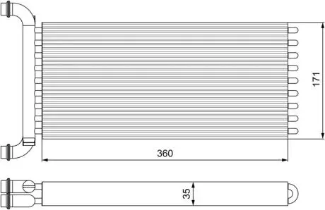 Радіатор обігрівача Valeo 811521