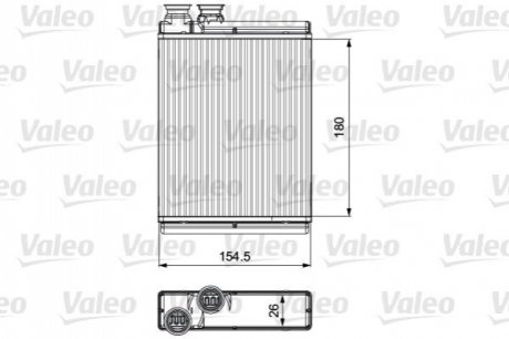 Радіатор обігрівача Valeo 811517