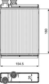 Радіатор обігрівача Valeo 811517