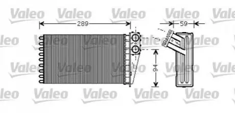 Радиатор отопителя Valeo 812338