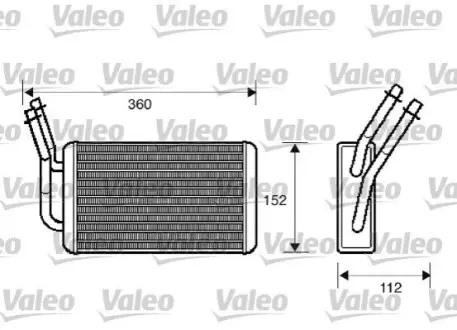 Радиатор отопителя Valeo 812332
