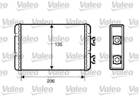 Радіатор обігрівача Valeo 812220