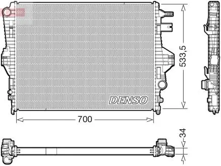 Радиатор основной DENSO DRM32050