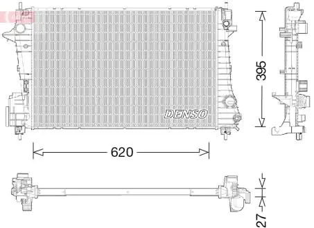 Радіатор основний DENSO DRM15009
