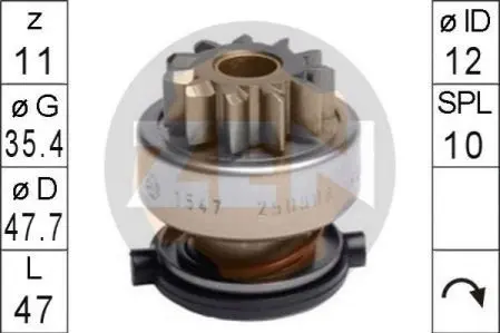 Бендикс стартера ZEN ZN1547