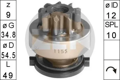 Бендикс стартера ERA ZN1155