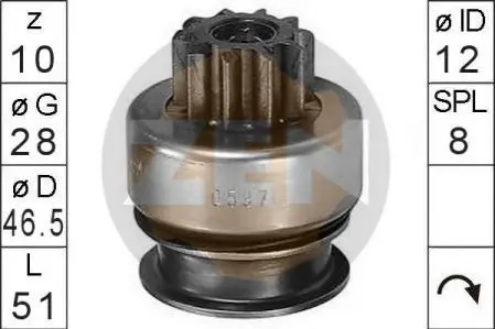 Бендикс стартера ZEN ZN0597