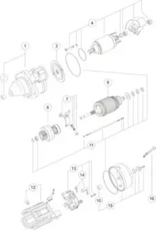 Стартер MAHLE / KNECHT MS 331