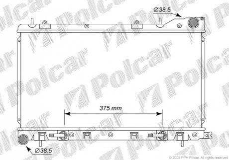 Радиатор охлаждения Polcar 7241081K