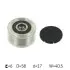 OPEL шків генератора Astra J 1.7CDTI 09- SKF VKM 03517 (фото 1)