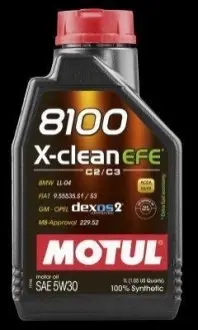 8100 X-clean EFE 5W30 1Lx12 MOTUL 107210