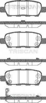 Колодки тормозные дисковые TRISCAN 8110 14022
