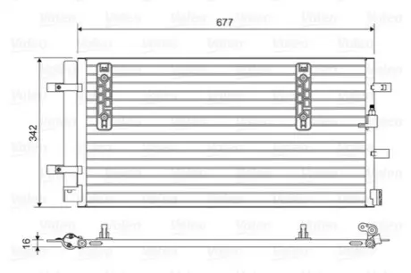 Конденсор кондиционера AUDI A4, A5 (выр-во) Valeo 814419