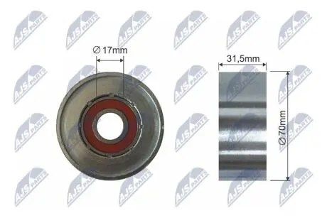 РОЛИК РУЧЕЙКОВОГО РЕМНЯ NTY RNK-TY-035