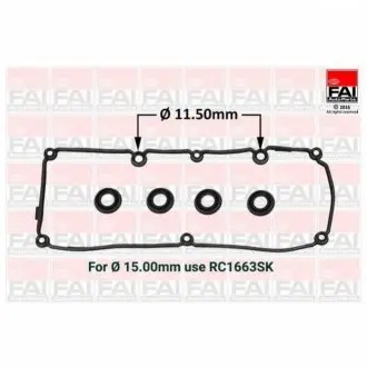 К-кт прокладки кришки клапанів VW GOLF 1.6TDI 09-16, PASSAT 1.6TDI 09-14 SKODA FABIA 1.6TDI 10-14, OCTAVIA 1.6TDI 09-13 FAI RC1662SK