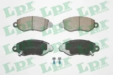 Комплект гальмівних колодок з 4 шт. дисків LPR 05P775