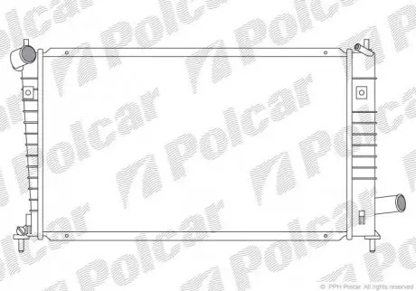 Радиатор охлаждения Polcar 652408-2