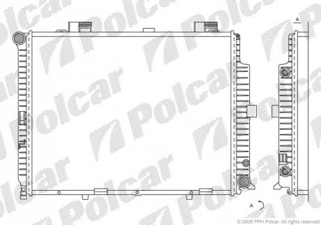 Радіатор охолодження Polcar 501508-8