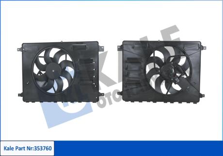 KALE FORD Вентилятор радиатора Galaxy,Kuga I,Mondeo IV,S-Max 1.6/2.0TDCi 06- KALE OTO RADYATOR 353760
