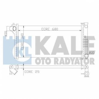 MAZDA Радиатор охлаждения Mazda 626 IV,V 1.8/2.0 91- KALE OTO RADYATOR 359600 (фото 1)