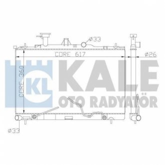 KALE HYUNDAI Радиатор охлаждения Matriz 1.5CRDi/1.8 01- KALE OTO RADYATOR 369700