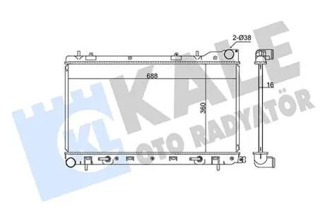 KALE SUBARU радіатор охолодження Forester 2.0/2.5 02- KALE OTO RADYATOR 364900