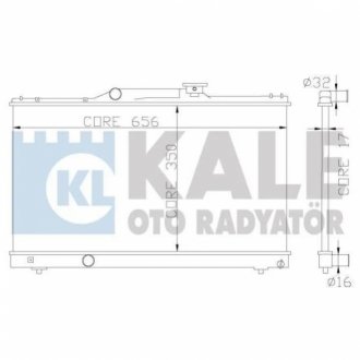 KALE TOYOTA Радиатор охлаждения Corolla 1.3/1.6 92- KALE OTO RADYATOR 342325 (фото 1)