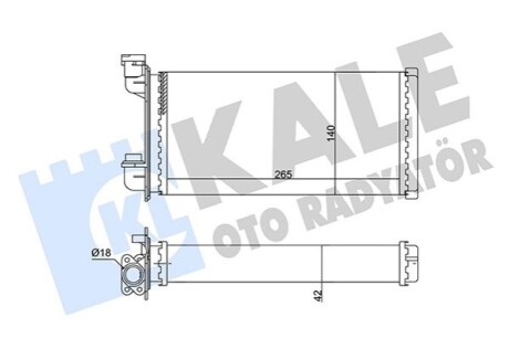 KALE BMW радіатор опалення 3 E30 83- KALE OTO RADYATOR 352040