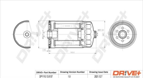 Drive+ - Фільтр палива DR!VE+ DP1110.13.0137