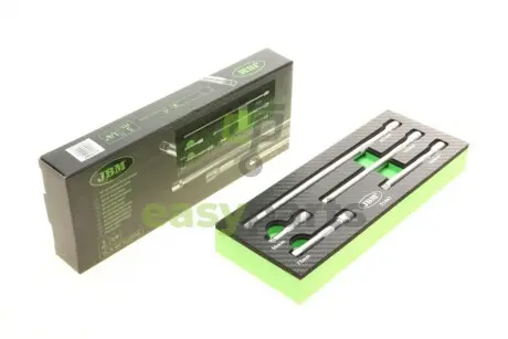 Набір подовжувачів для воротка/тріскачки (1/4") (50/75/100/152/227mm) JBM 51447