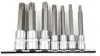 Набір головок 1/2", 3/8" зі вставками XZN 7 од. JBM 52320 (фото 2)