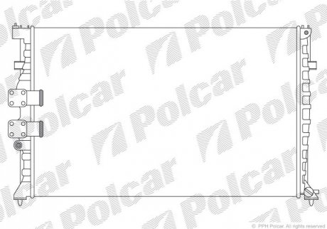Радиатор охлаждения Polcar 574608A0