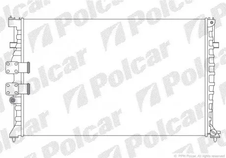 Радіатор охолодження Polcar 574608A0