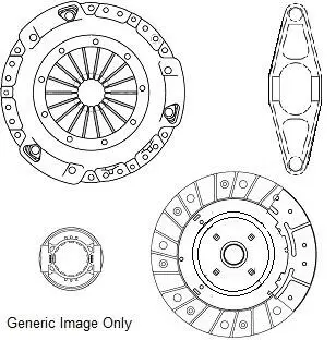 Фото комплект зчеплення з вижимним та вилкою Transit (V347) 2.4TDCi (100PS) 06- (250mm23z) NATIONAL CK10417 Комплект зчеплення з вижимним та вилкою Transit (V347) 2.4TDCi (100PS) 06- (250mm23z) NATIONAL CK10417