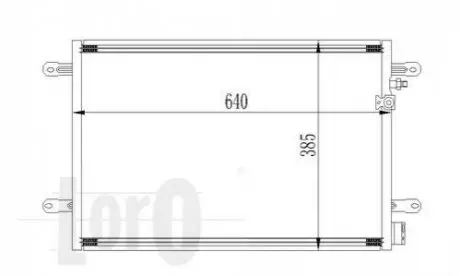 Радіатор кондиціонера Audi A4A6 04- DEPO / LORO 053-016-0026